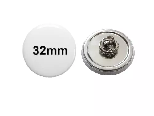 32mm Button mit Pin 32mm Button mit Pin